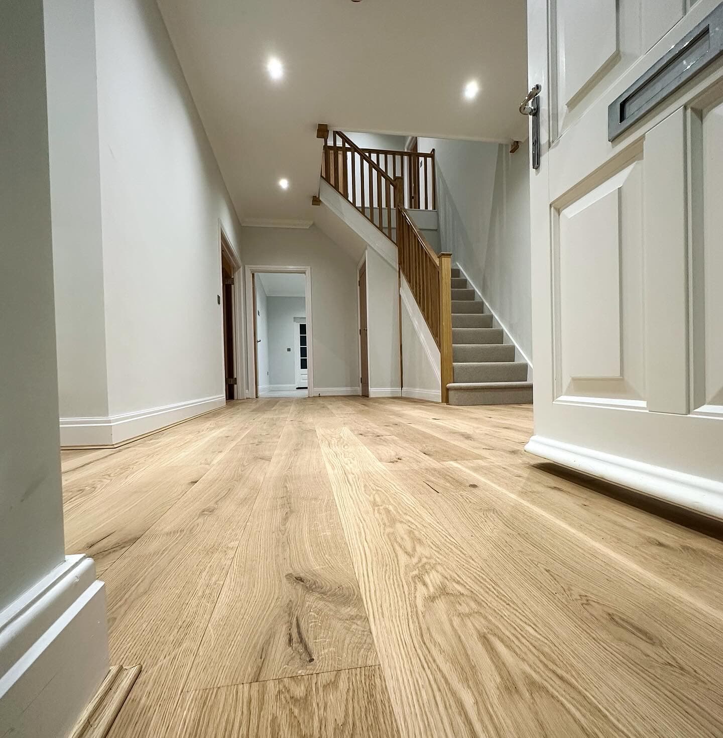 Living room with engineered wood flooring