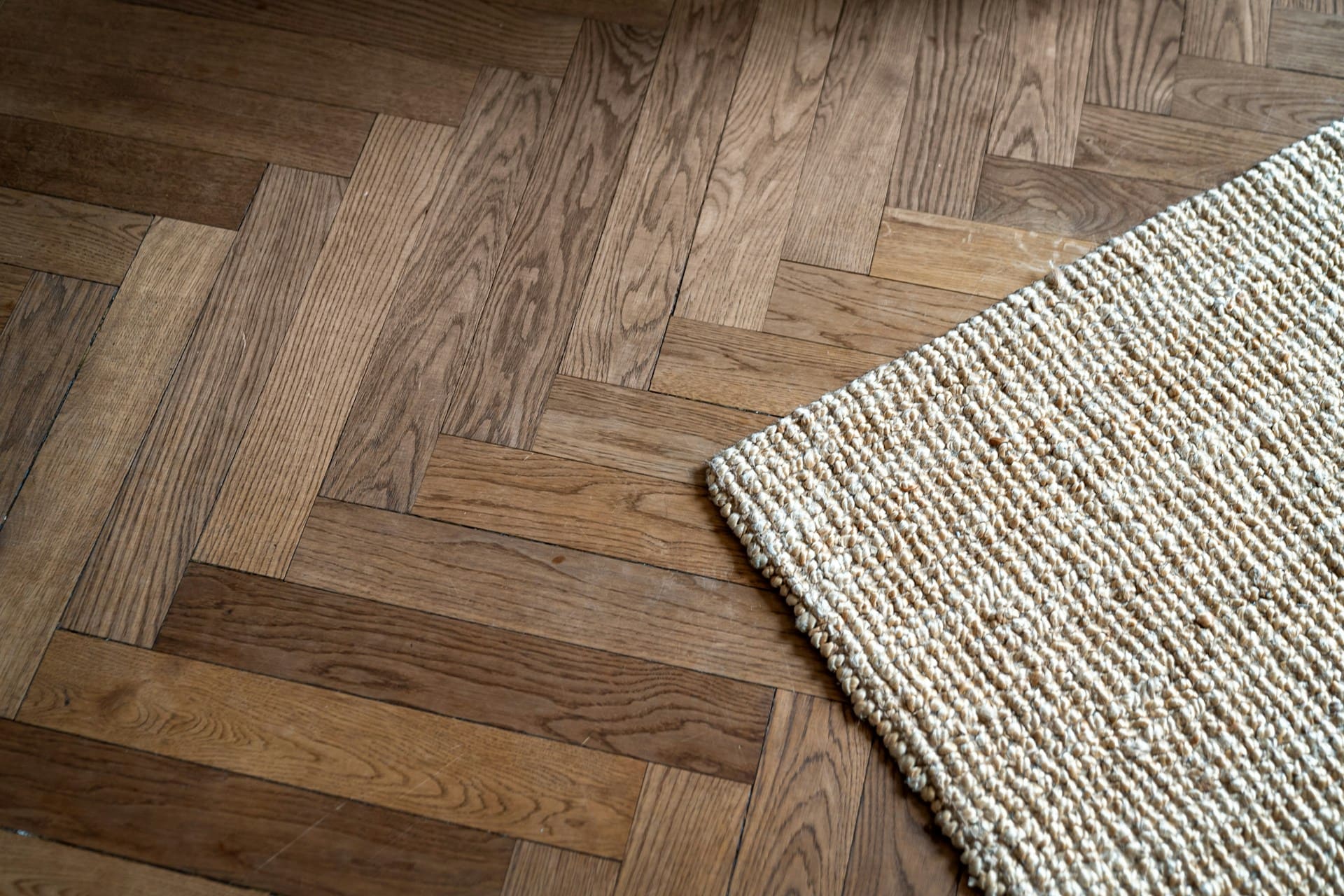 Living room with engineered wood flooring